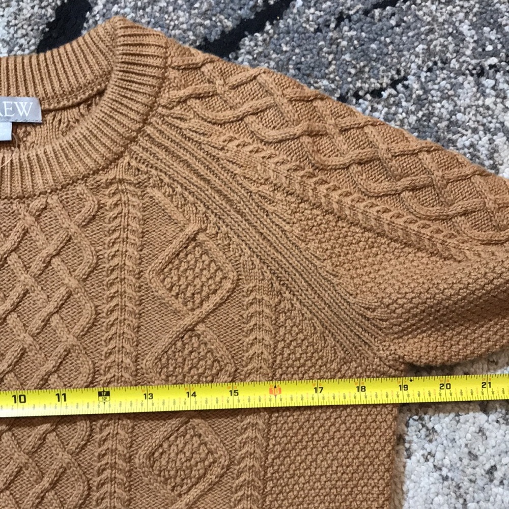 🐬 J.Crew  Cable-Knit Crewneck Sweater - Picture 10 of 12